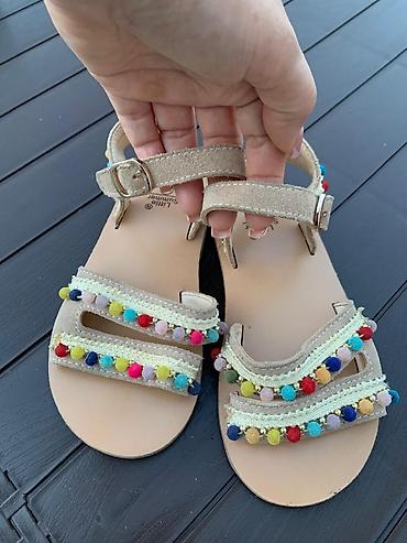 ayaqqabıları: Rəng - Bej Basanojkalar, Mothercare, Ölçü: 25, Qız üçün — 1