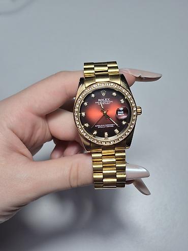 saat iphone: Qızılı rəngli qol saatı – POLEX Oyster Perpetual Datejust üslubunda - — 1