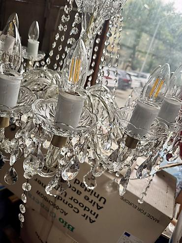 omid cilciraq: Çılçıraq, 10 və daha çox lampa, Xrustal — 1