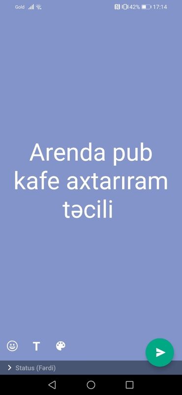 arenda pub v Azərbaycan | KIRAYƏ TORPAQ SAHƏLƏRI: Salam tecili arenda yer axtariram pub kafe bu nömrə ile elaqe saxlayin