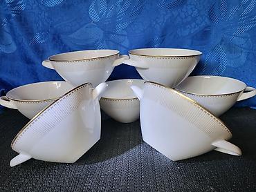 Cinije 7 kom.za supe,corbe Arzberg porcelan 1950g+. Cinije za