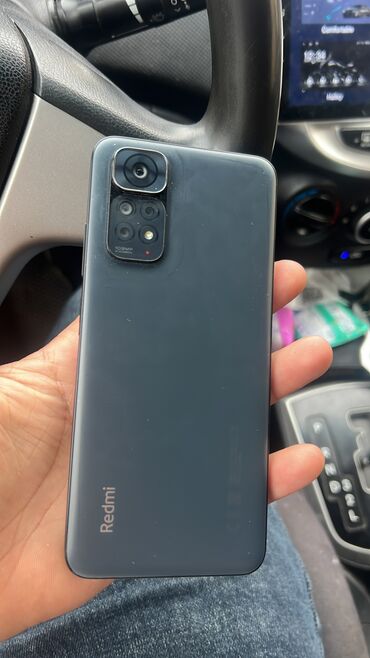 xiaomi barter: Xiaomi Redmi Note 11S, 128 GB, rəng - Qara, 
 Sensor, Barmaq izi, Simsiz şarj