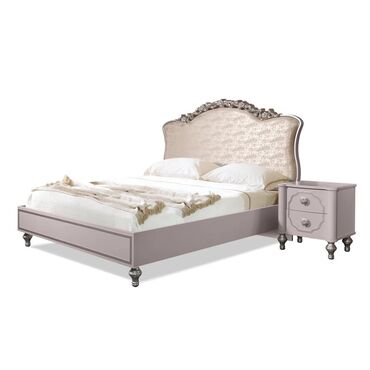 Спальные гарнитуры: Спальный гарнитур, Двуспальная кровать, цвет - Серый — 9