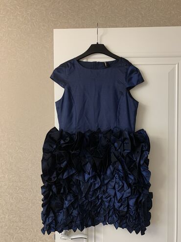 стильное детское платье: Детское платье, цвет - Синий, Новый