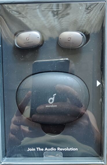 Minidisk və disk pleyerlər: Simsiz (Bluetooth) Qulaqcıqlar, Anker, rəng - Boz
