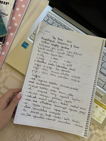 Digər kitablar və jurnallar: Məhsul: İngilis dili konspekt toplusu Təsvir: - Mövzular: isimlər