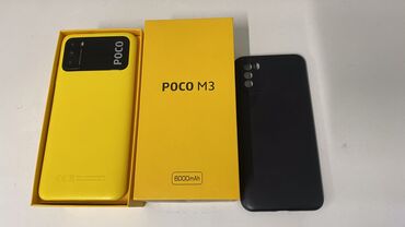 Мобильные телефоны: Poco M3, Б/у, 64 ГБ, цвет - Желтый, 2 SIM