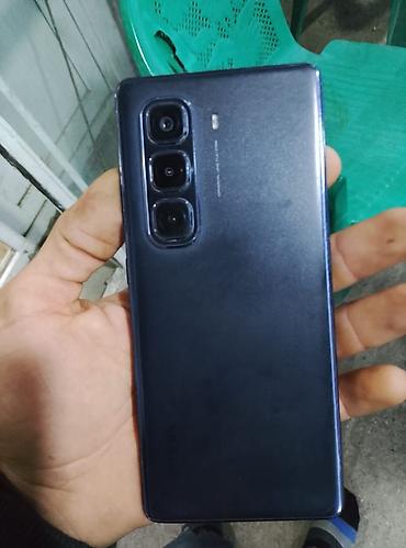 ucuz nokia: İnfinix hot 50pro+ Smartfon – qara/göy tonlarda, nazik korpuslu model — 5