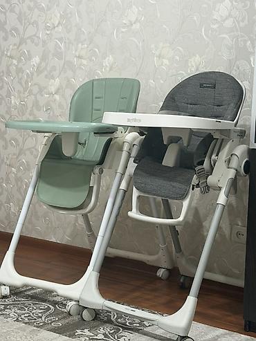 peg prego: Стульчик для кормления, Б/у, Peg perego, Пластик, Трансформер, цвет - Зеленый, Самовывоз — 1