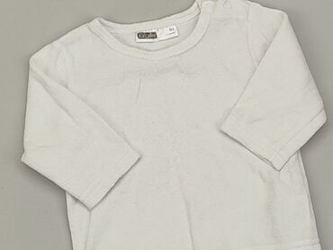 białe spodnie dla chłopca: Sweatshirt, 0-3 months, condition - Good