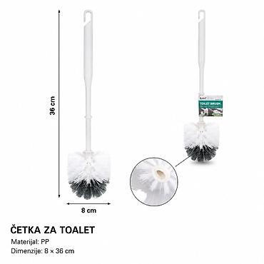 KMT Kugličasti četka za WC 3283305 Praktična četka za toalet