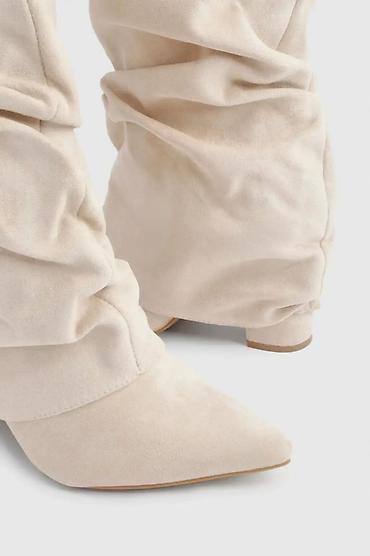 duboke patike type 0: ✨ TREND KOJI JE OSVOJIO SEZONU ✨ Fold-over čizme u prelepoj bež — 3