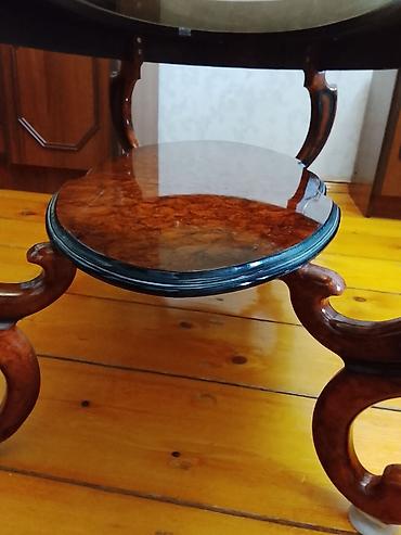 Sifarişlə mebel: Oval masa, Açılmayan, Təkərsiz, Şüşə, Zəmanətsiz, Ünvandan götürmə — 5