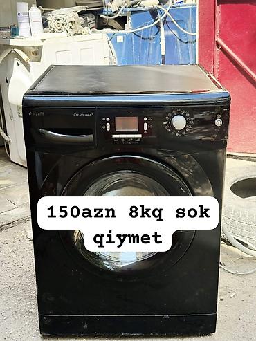 sok masini: Arçelik önyükləməli paltaryuyan maşın - Yük tutumu: 8 kq - Enerji — 1