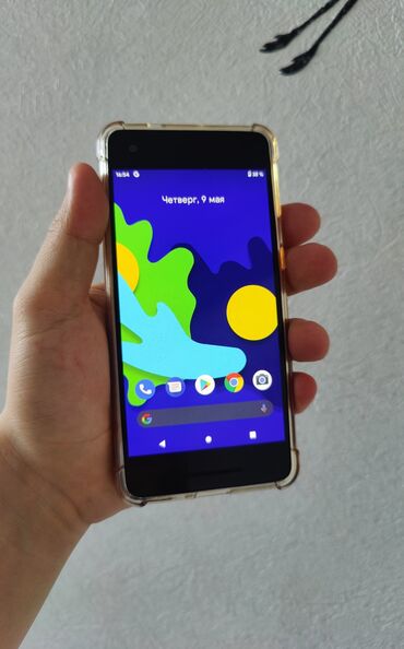 Мобильные телефоны: Google Pixel 2, Б/у, 64 ГБ, цвет - Голубой, 1 SIM