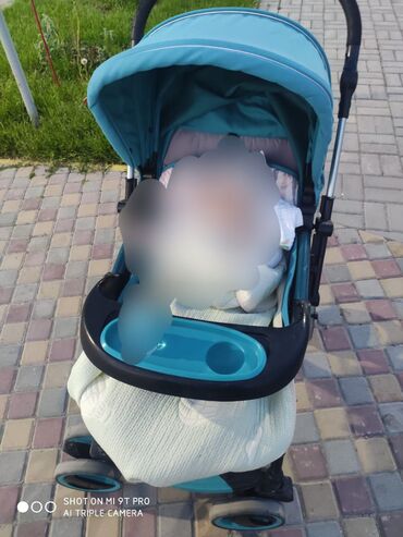 купить велик: Коляска, цвет - Голубой