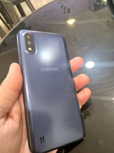 samsung c 2: Samsung Galaxy A01, 16 GB, rəng - Mavi