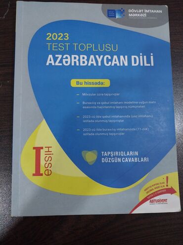 riyaziyyat 2ci hissə pdf 2023: Azərbaycan dili Testlər 11-ci sinif, 1-ci hissə, 2023 il