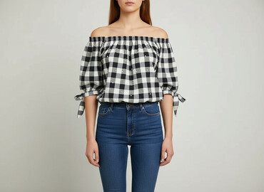 sukienka z piórami na rekawach: Bluzka damska, rozmiar S