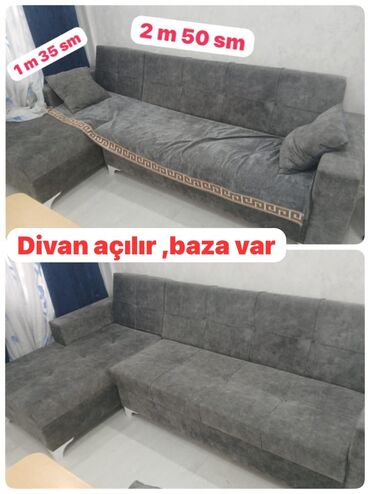 угловые диваны для гостинной: Künc divan, Açılan, Bazalı, Parça
