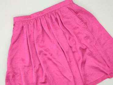 spódnice satynowe rozowa: Skirt, M (EU 38), condition - Good