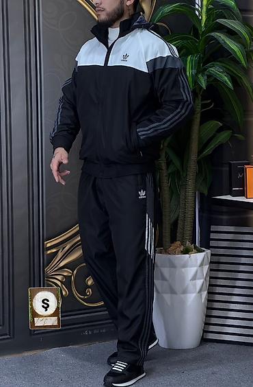 келагаи купить баку: Мужской спортивный костюм, Adidas, M, цвет - Черный — 3
