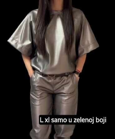 zara duboke pantalone: L (EU 40), Jednobojni