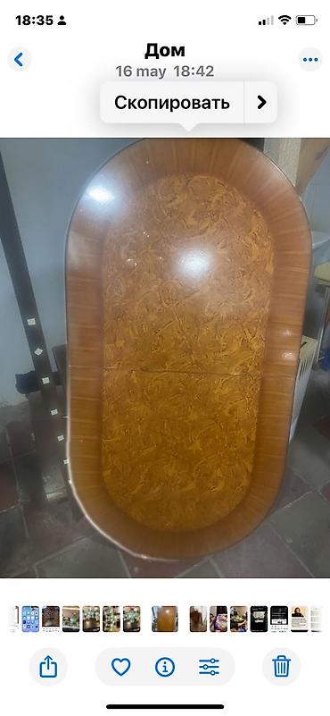 Masalar: Oval formal yemək masası - Forma: oval - Üst hissə: parlaq laklanmış — 2