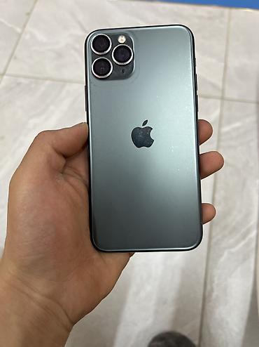 Apple iPhone: IPhone 11 Pro, Б/у, 64 ГБ, Зеленый, Чехол, 81 % — 1