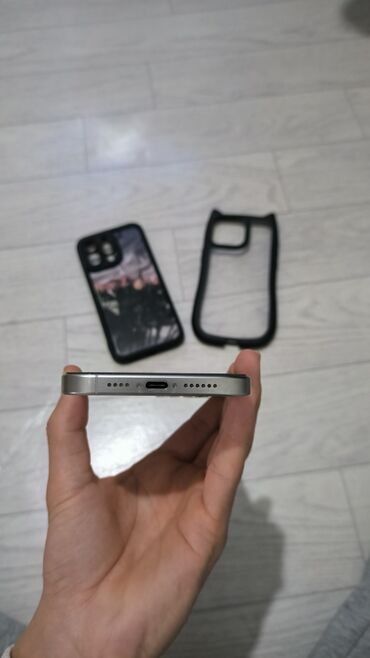 Apple iPhone: IPhone 15 Pro Max, Б/у, 256 ГБ, Серебристый, Зарядное устройство, 85 % — 5