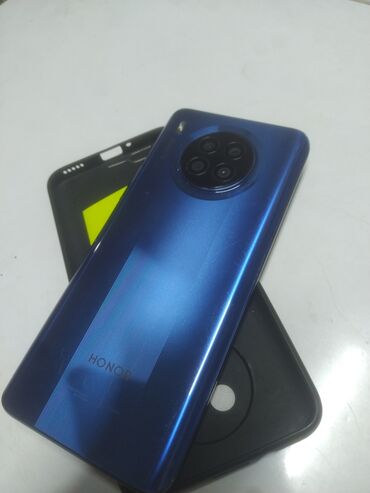 телефон в балыкчы: Honor 50 Lite, Б/у, 128 ГБ, цвет - Синий, eSIM