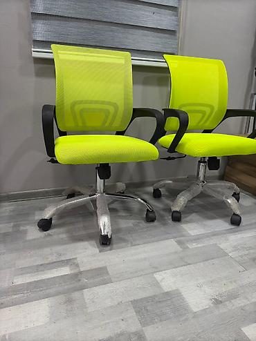 Ofis mebeli: Yeni, Təkərli, Qolları tənzimlənmir, Parça — 7