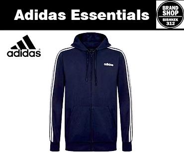 флис: Мужская толстовка, M, 2XL, L, Adidas, Новый, цвет - Синий, Платная доставка, Самовывоз — 4