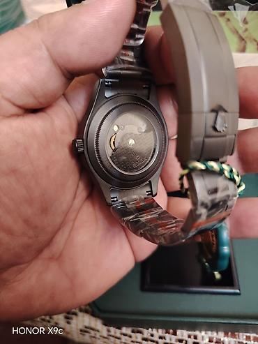 elekdiron saat: Yeni, Qol saatı, Rolex, rəng - Qara — 5