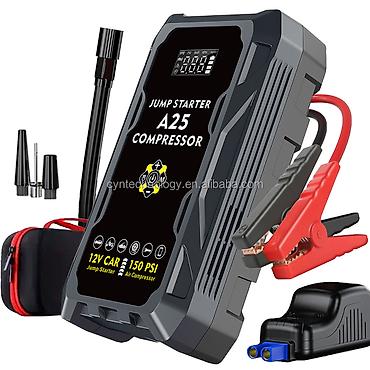 Jump Starter + təkər nasosu 4-ü 1-də (10.000 mah) Charging Output