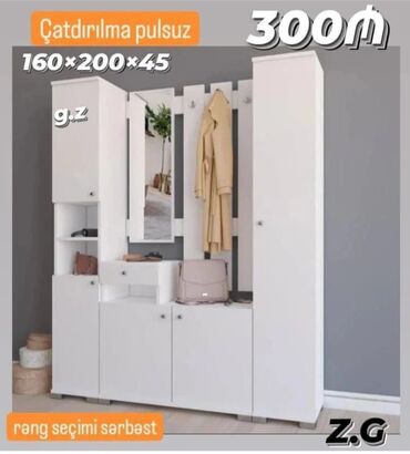 стеной шкаф: Yeni, Düz dolab, Dəhliz dolabı