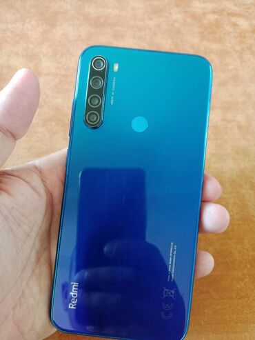 redmi telfonu islenmis: Xiaomi Redmi Note 8, rəng - Göy, 
 Barmaq izi