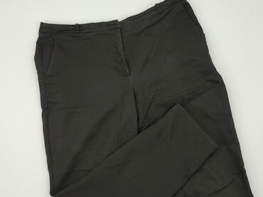 białe spodnie materiałowe: Material trousers, H&M, XL (EU 42), condition - Good