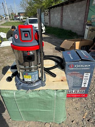 Инструменты: Промышленный пылесос Excalibur EX-40L - Объем бака: 40 л (нержавеющая — 4