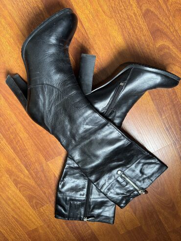 зимние мужские обувь: Сапоги, 39, цвет - Черный