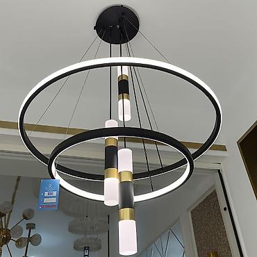 led isiqlar: Led Çılçıraq, 4 və daha çox lampa, Metal — 3