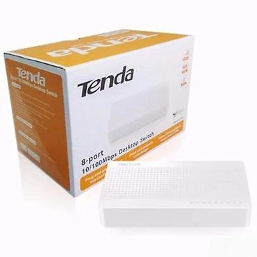 Modemi, ruteri i mrežni uređaji: Tenda 8-port 10/100 Mbps desktop svič - 8 Fast Ethernet RJ-45 portova — 1