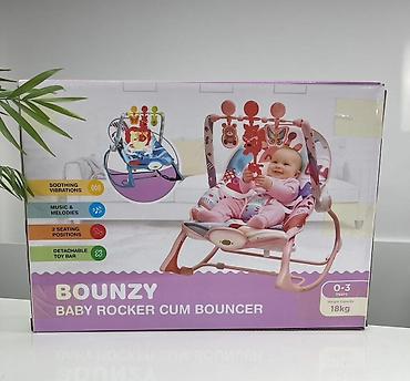 trbusni ples: Njihalica i stolica za bebe brenda "Bounzy", dizajnirana za decu — 1