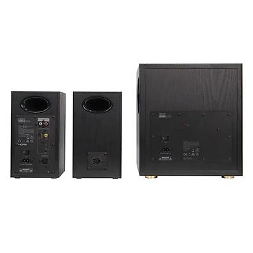 edifier ses sistemi: Edifier S355DB Black 2.1 dinamik sistemi. Bu sistemin 8 düymlük — 2