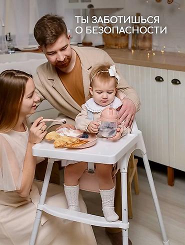 Мебель: Стульчик для кормления, Новый, Металл, цвет - Белый, Бесплатная доставка — 4