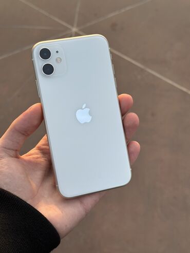 Apple iPhone: IPhone 11, 64 GB, Ağ, Zəmanət, Simsiz şarj, Face ID