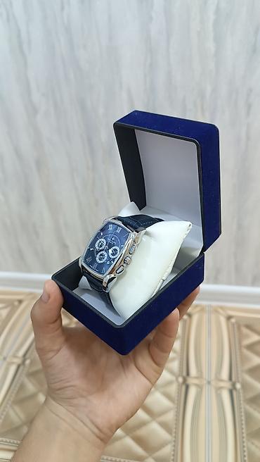 gümüş dəst: Patek Philippe tərzində kişi qol saatı - Korpus: parlaq gümüş rəngli — 4