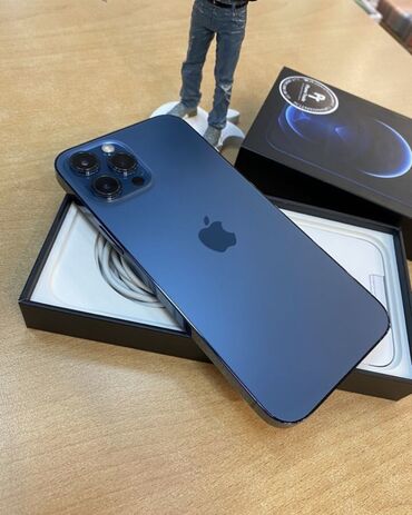 Apple iPhone: IPhone 12 Pro Max, Б/у, 128 ГБ, Синий, 99 %