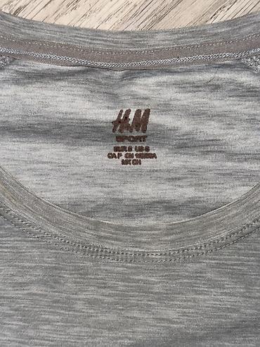 push up helanke: H&M Sport qadın idman köynəyi - Rəng: boz (melanj effektli) - — 2