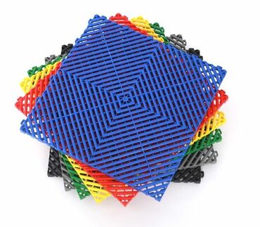 модульный коврик: Придверный коврик Новый, Внутренний, Прямоугольный, цвет - Синий
